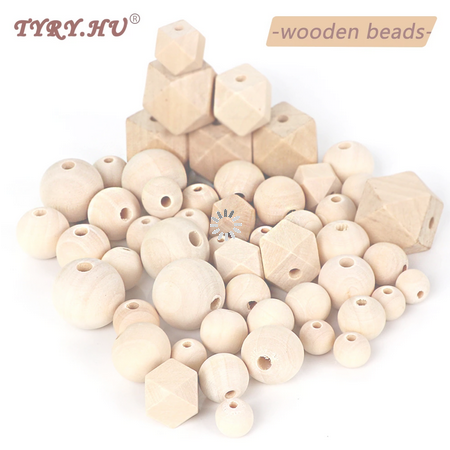 Unfinished Solid Wooden Rings 15-100MM Natural Wood Rings for